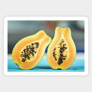 Papaya fruit in closeup Sticker